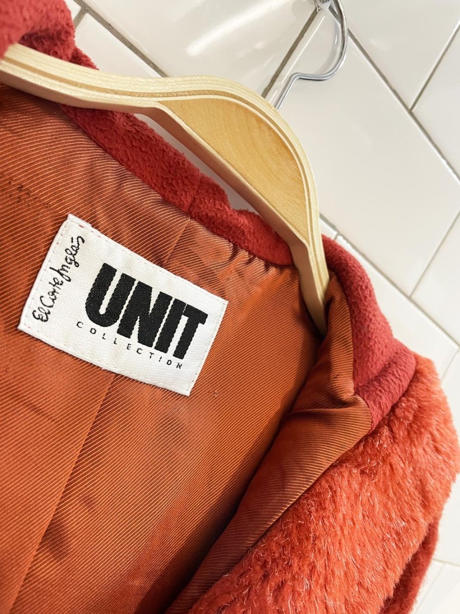 y2k unit collection mohair - wool blend hooded jacket - good market thrift store