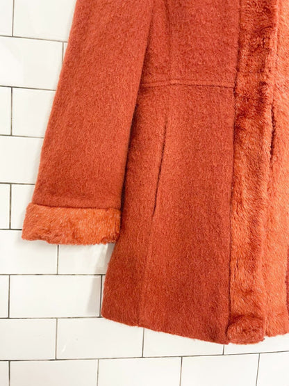 y2k unit collection mohair - wool blend hooded jacket - good market thrift store