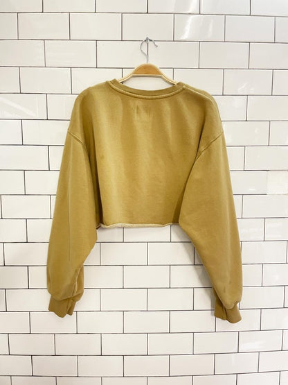 tna cozy af boxy crop sweatshirt - good market thrift store