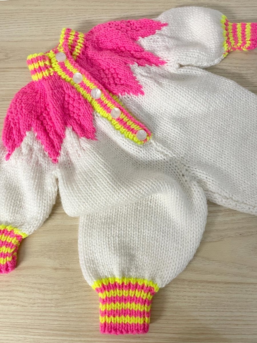 vintage hand - knit baby onesie - good market thrift store