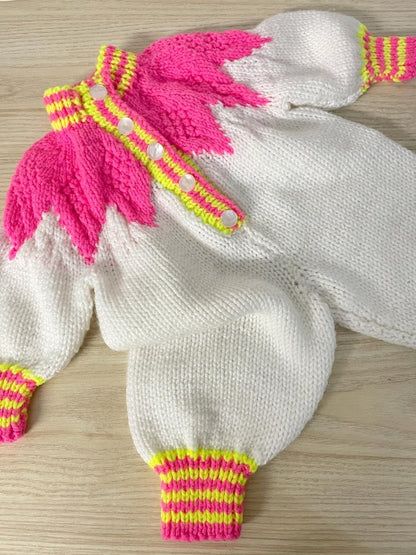 vintage hand - knit baby onesie - good market thrift store