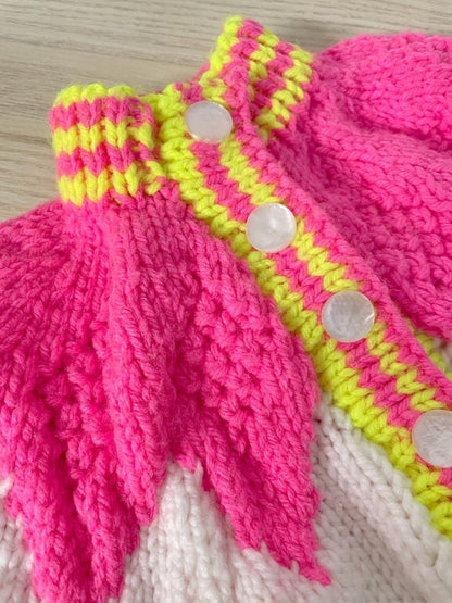 vintage hand - knit baby onesie - good market thrift store