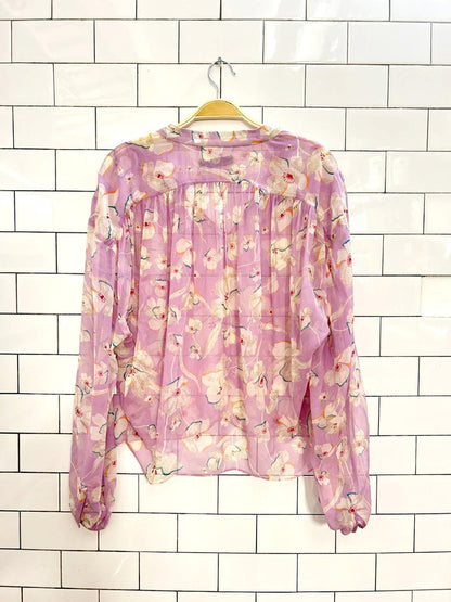 nwt joie 2024 feyanna floral silk chiffon blouse - good market thrift store