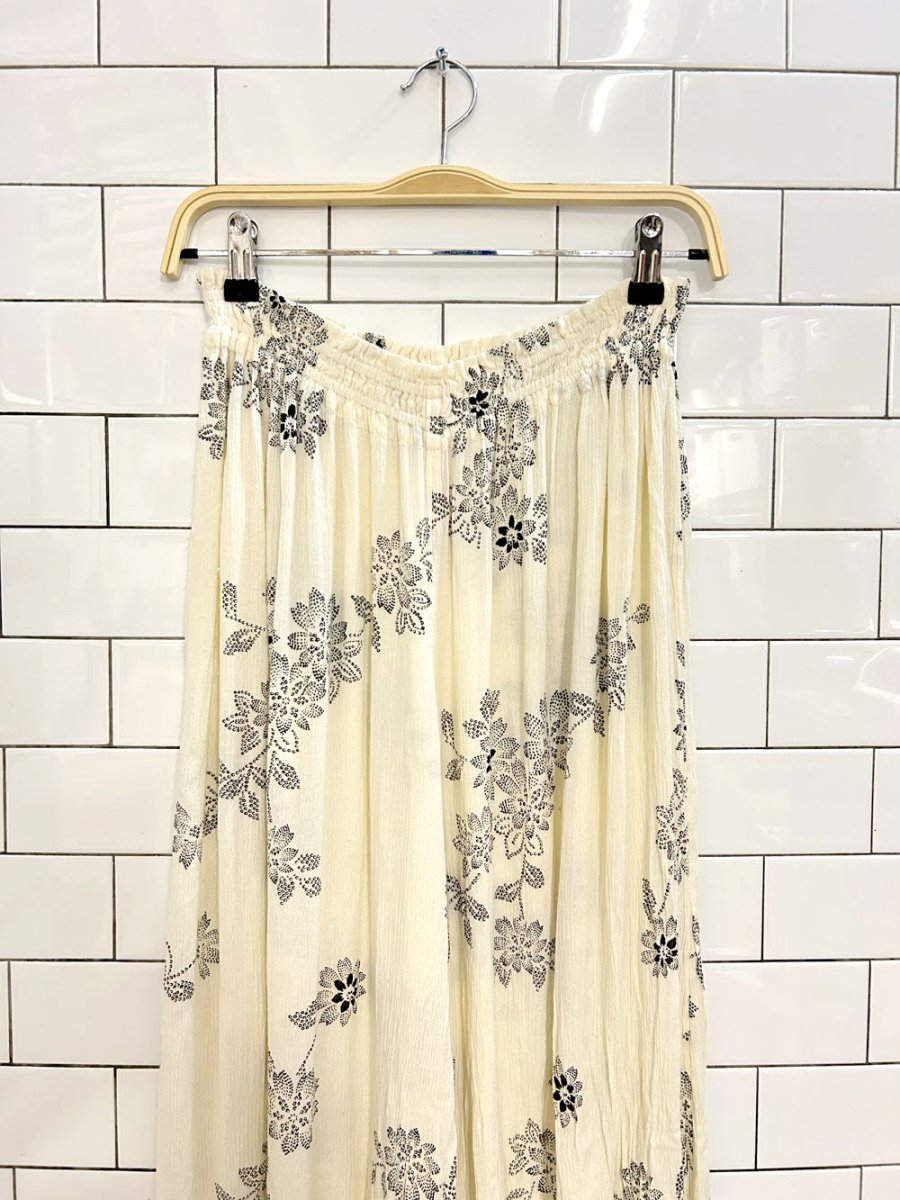 out from under boho floral wide leg pants - good market thrift store