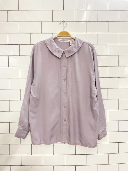 vintage 00s two roads embroidered collar shirt - good market thrift store