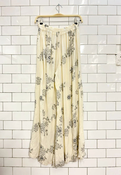 out from under boho floral wide leg pants - good market thrift store