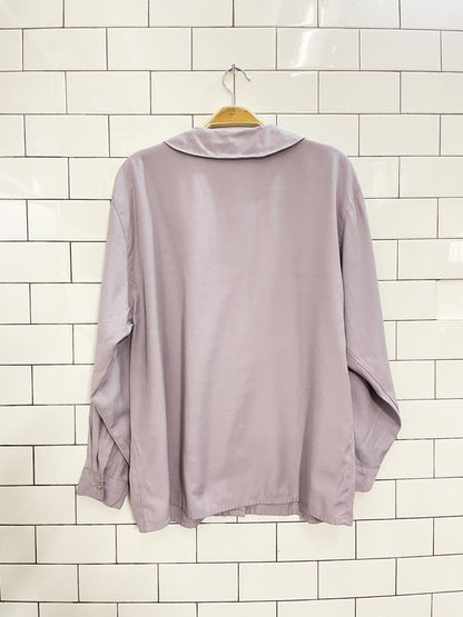 vintage 00s two roads embroidered collar shirt - good market thrift store