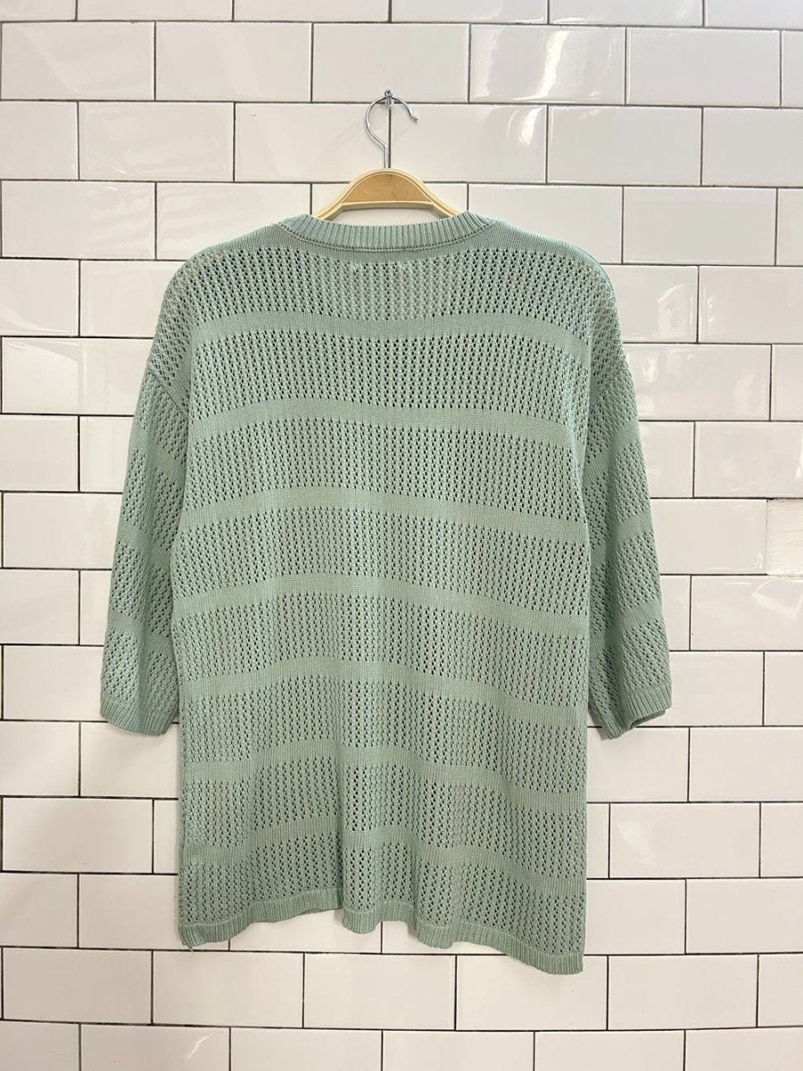 seven wonders samia oversized crochet tee and shorts set - good market thrift store