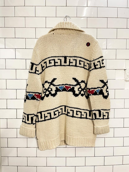 gsus wool - blend cowichan cardigan sweater - good market thrift store