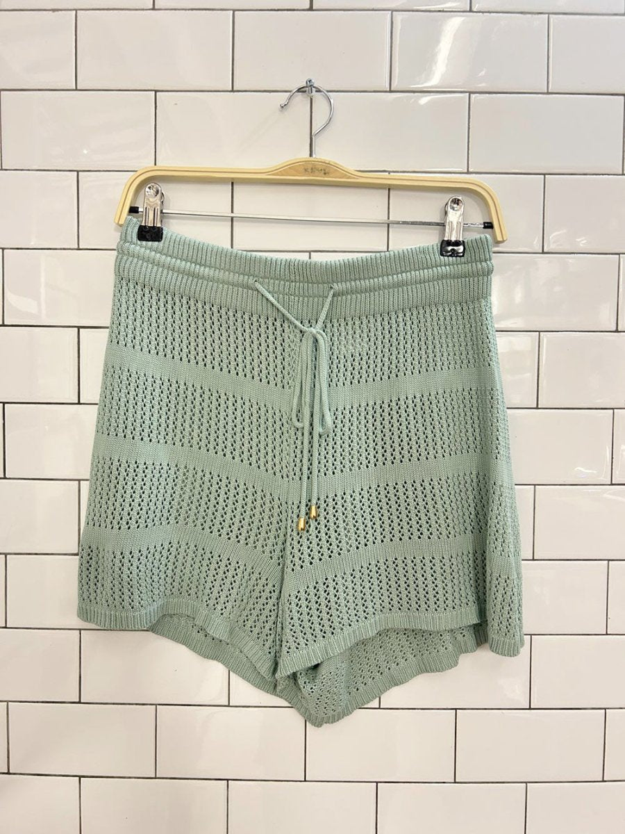 seven wonders samia oversized crochet tee and shorts set - good market thrift store