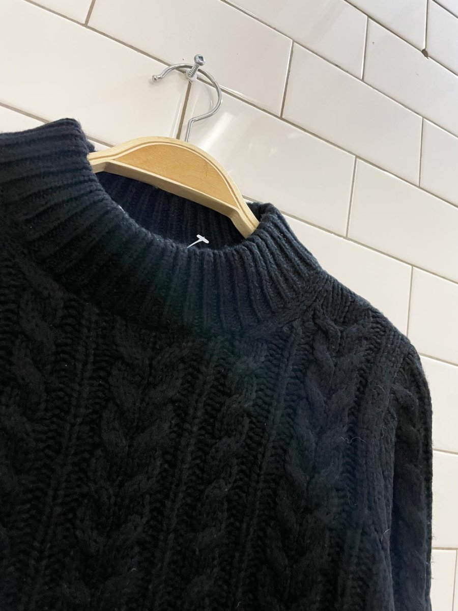 wilfred merino wool blend cable knit sweater - good market thrift store