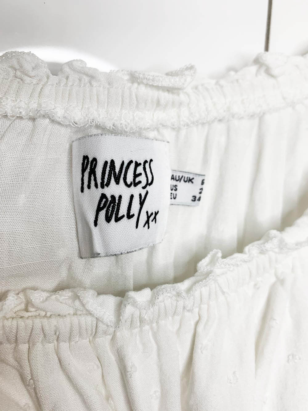 princess polly love galore tiered off shoulder romper