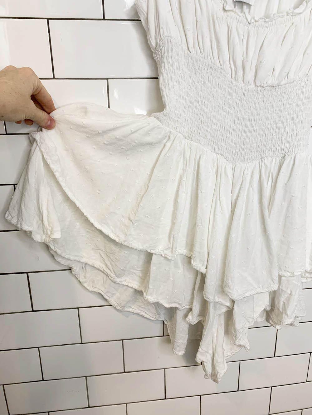 princess polly love galore tiered off shoulder romper