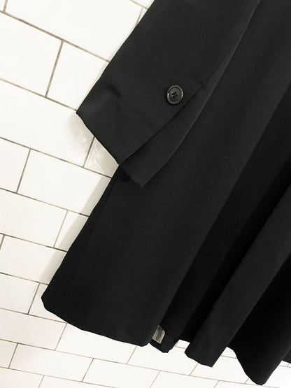 vintage 00s jones new york 100% wool minimal box pleat jacket - good market thrift store