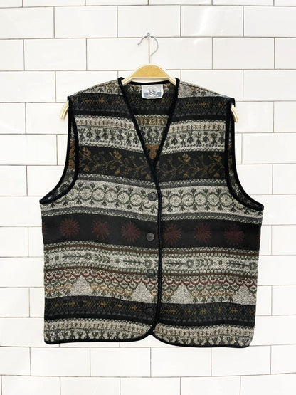 vintage 00s evidence wool - blend knit vest - good market thrift store