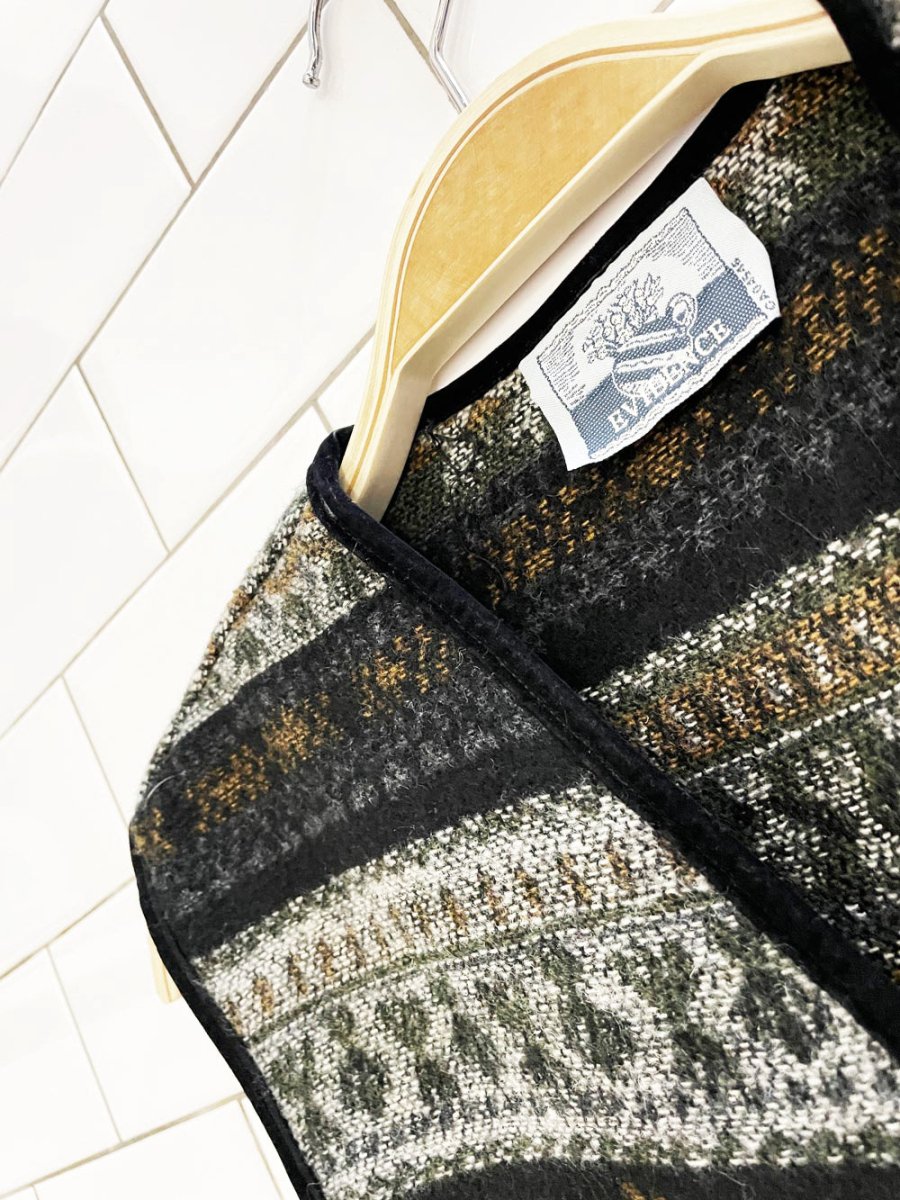 vintage 00s evidence wool - blend knit vest - good market thrift store