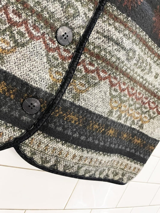 vintage 00s evidence wool - blend knit vest - good market thrift store