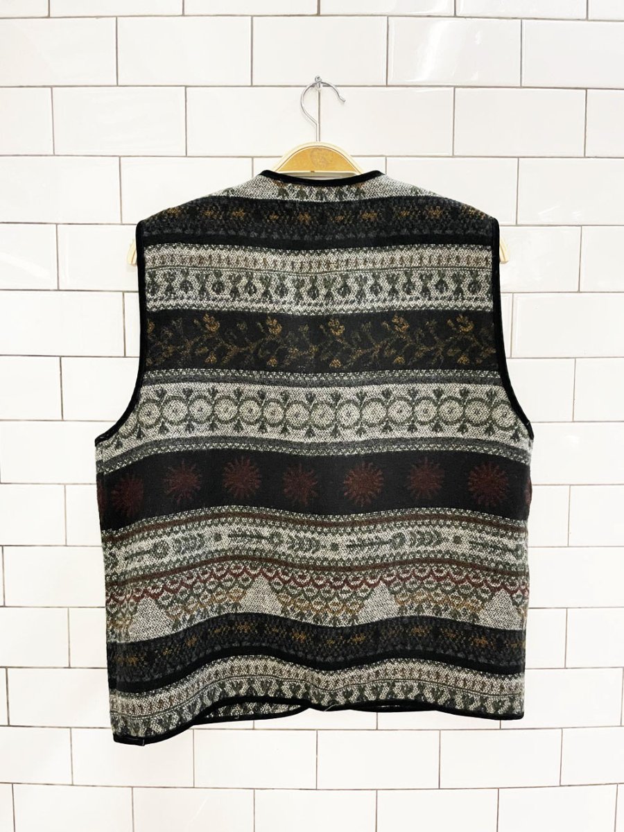 vintage 00s evidence wool - blend knit vest - good market thrift store