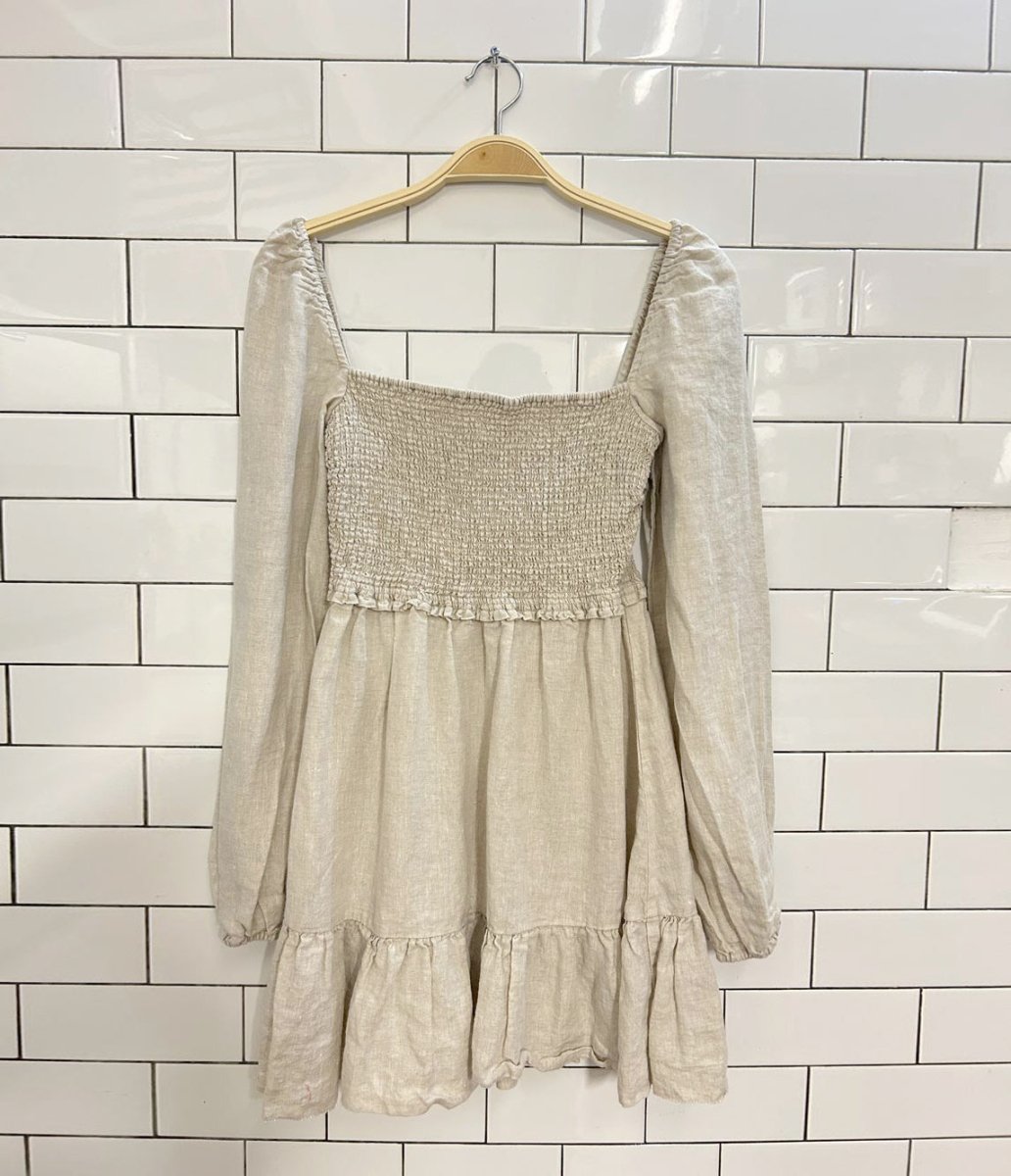 wilfred tempest linen mini dress - good market thrift store