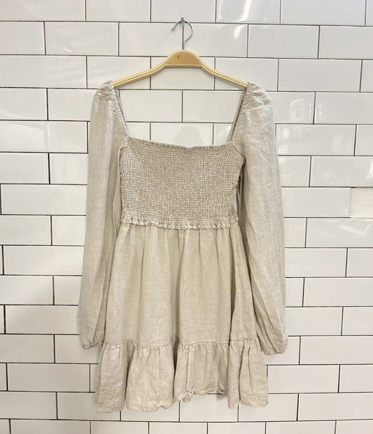 wilfred tempest linen mini dress - good market thrift store