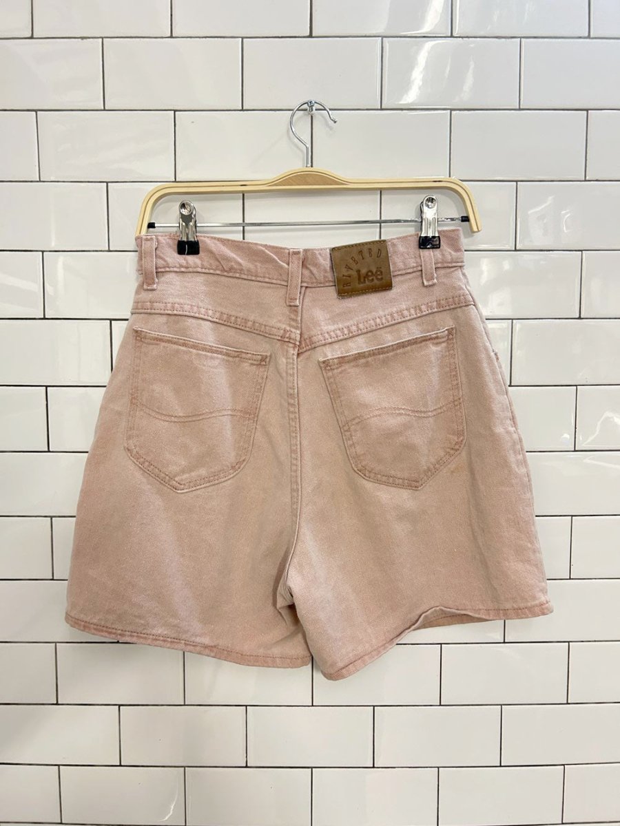 vintage 90s lee riveted high rise denim shorts - good market thrift store