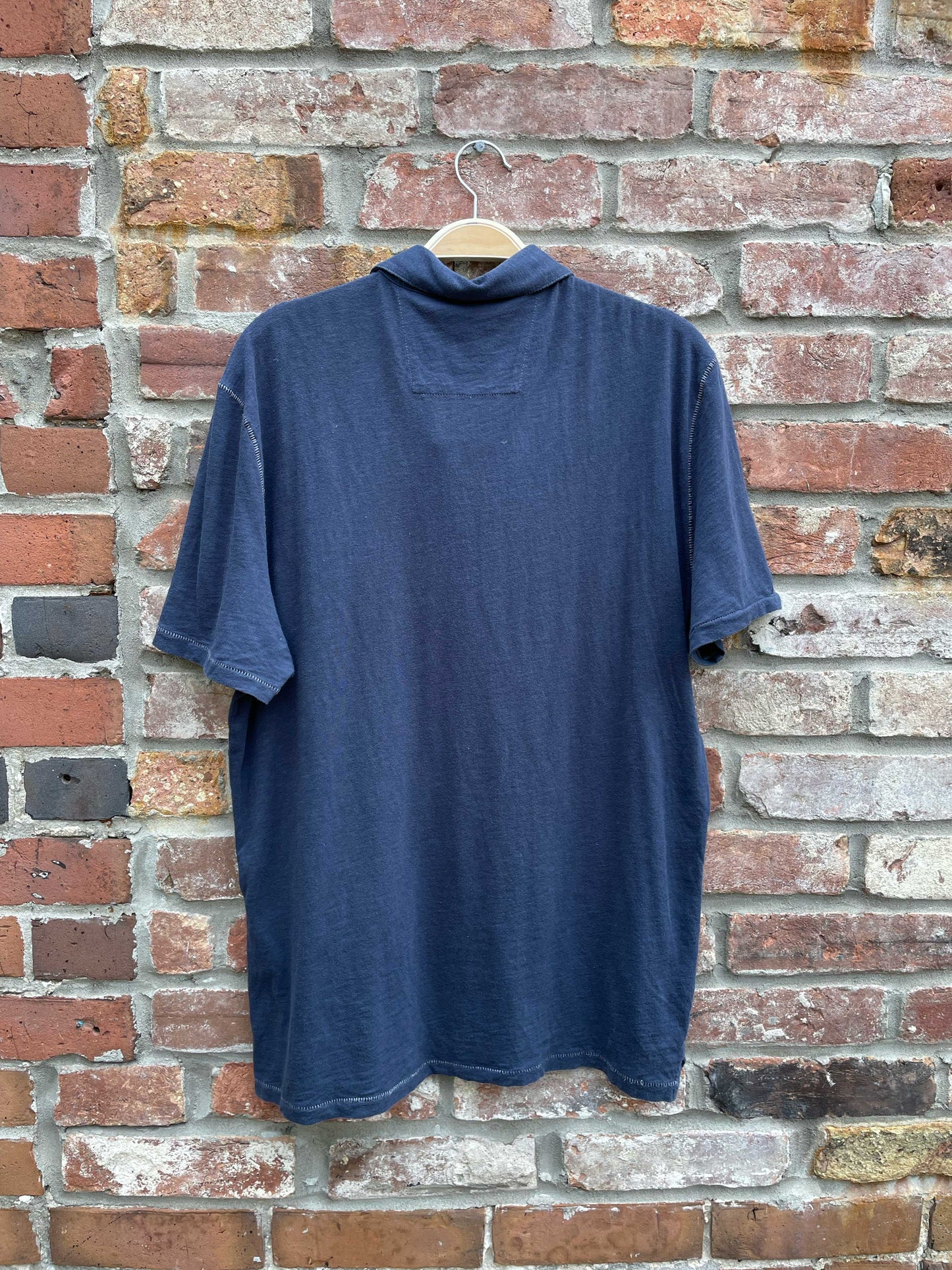 john varvatos embroidered peace hand polo