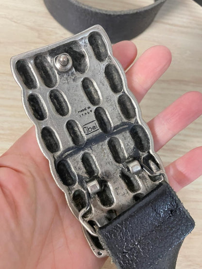 bray steve alan aligator buckle leather belt - good market thrift store