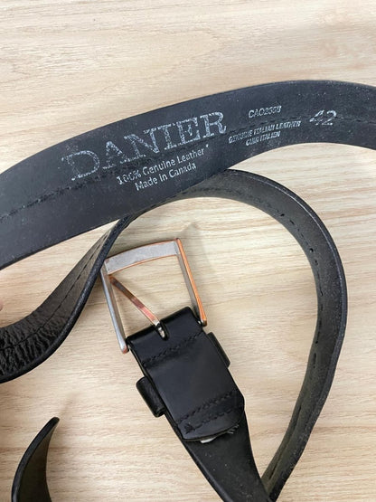 danier black leather belt - good market thrift store