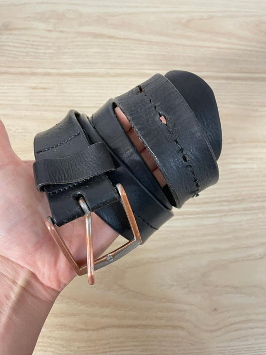 danier black leather belt - good market thrift store