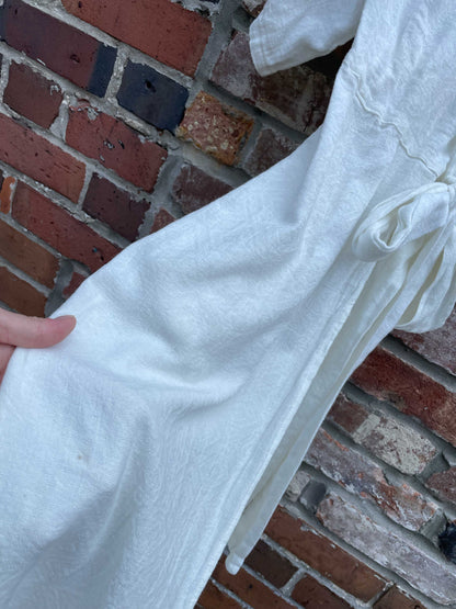 urban outfitters light cotton wrap midi dress