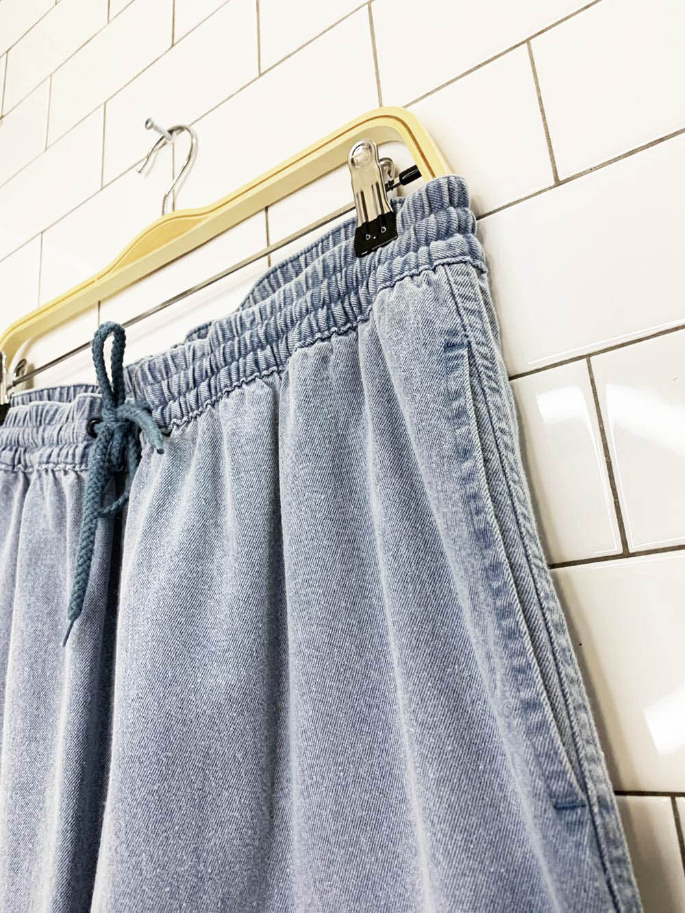 vintage 90s mark & spencer relaxed denim cottage pants