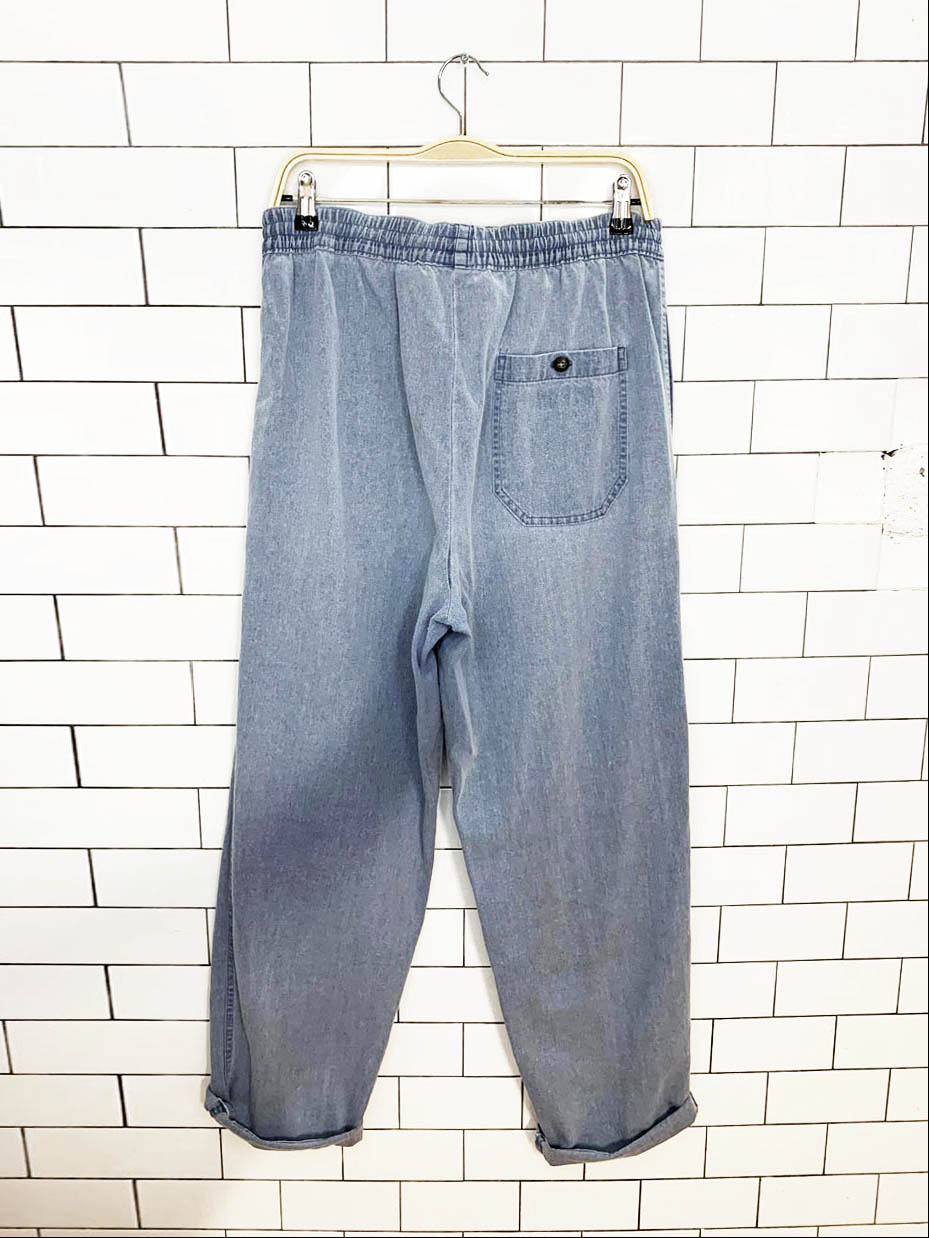 vintage 90s mark & spencer relaxed denim cottage pants