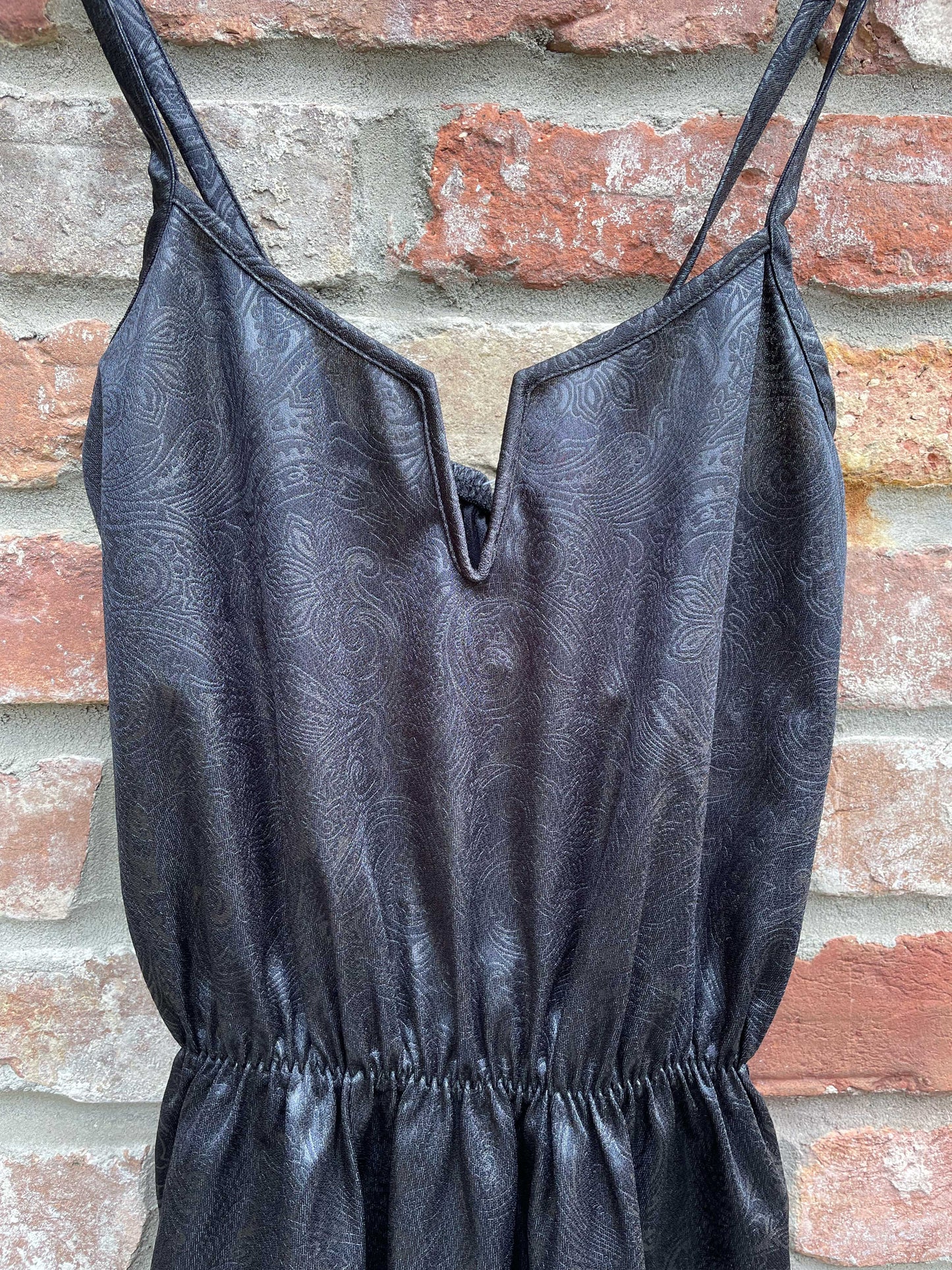 vintage 80s dreamwear sateen bodysuit