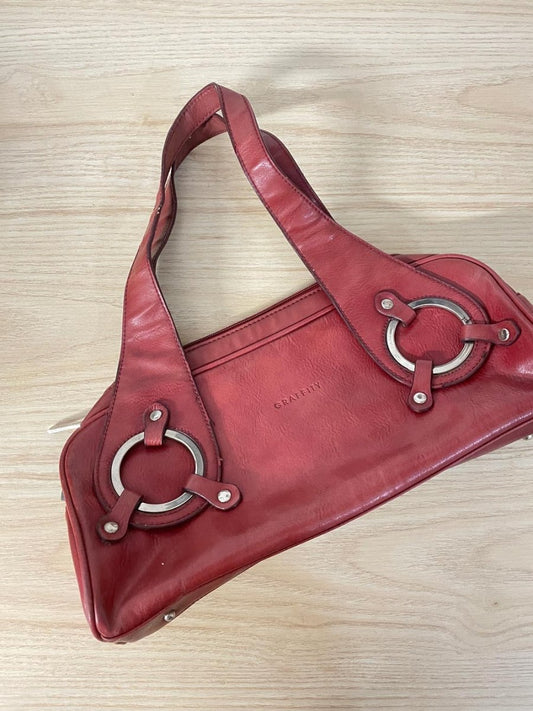 y2k graffity paris soft leather shoulder bag - good market thrift store