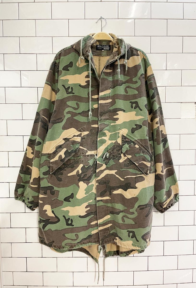 vintage 90s militaire by world famous camo anorak - good market thrift store