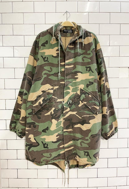 vintage 90s militaire by world famous camo anorak - good market thrift store