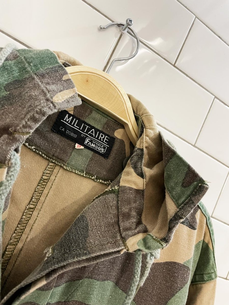 vintage 90s militaire by world famous camo anorak - good market thrift store