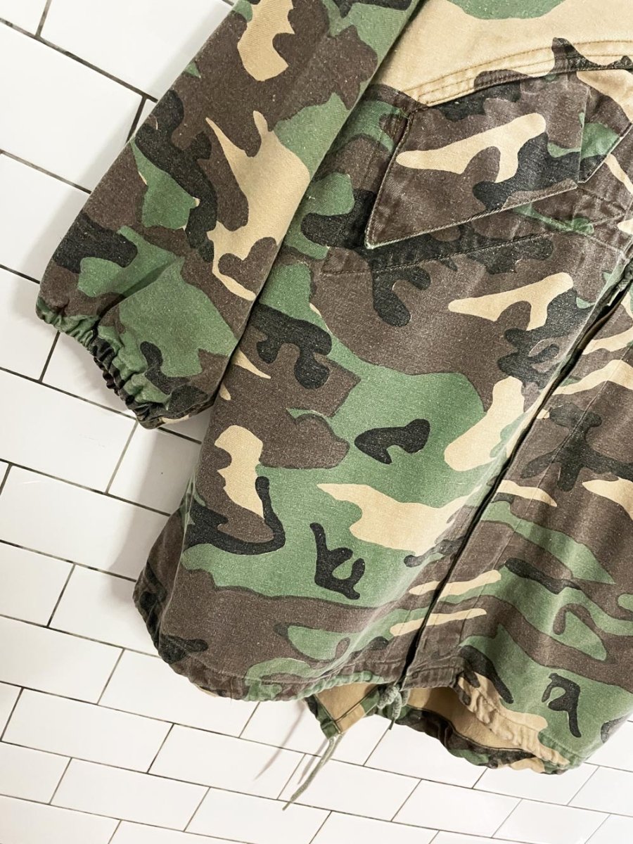 vintage 90s militaire by world famous camo anorak - good market thrift store