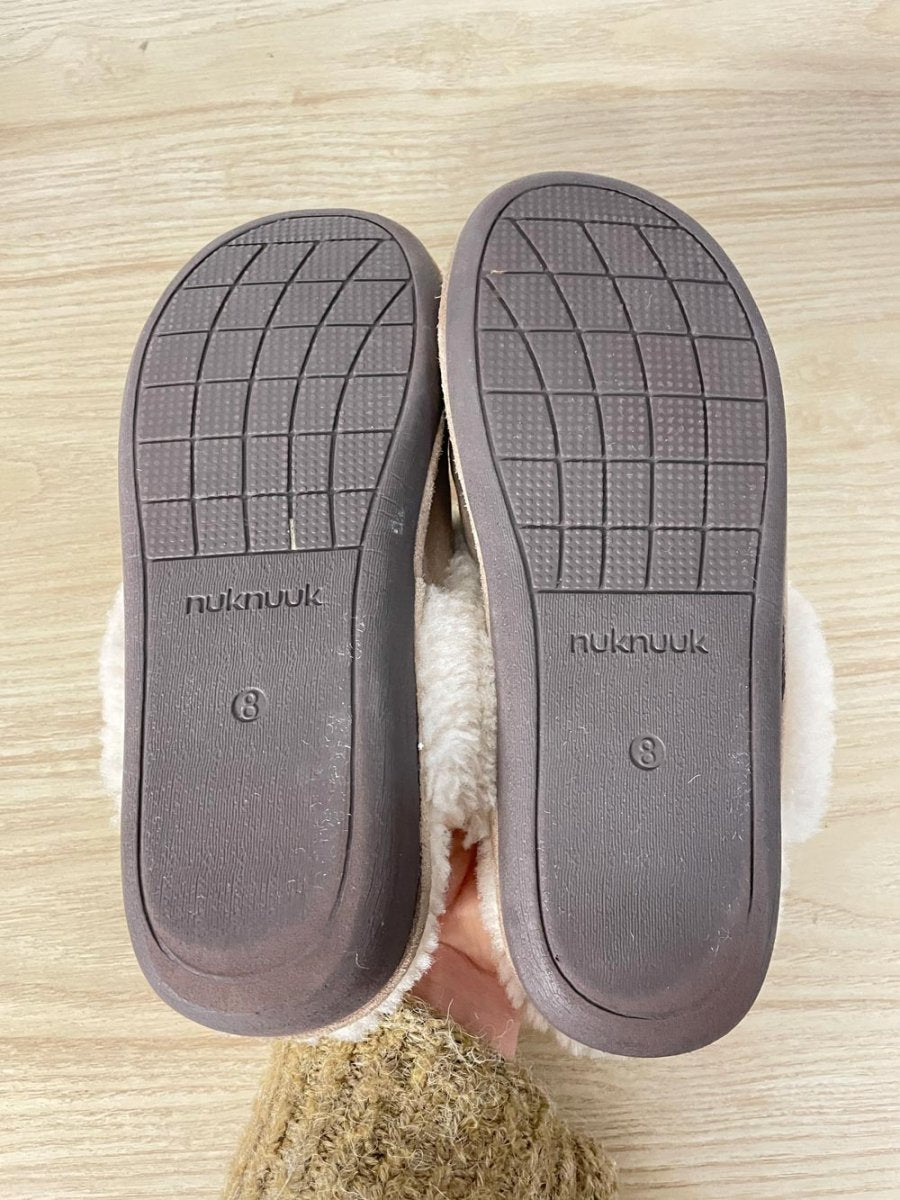 nuknuuk joy sheepskin slippers - good market thrift store