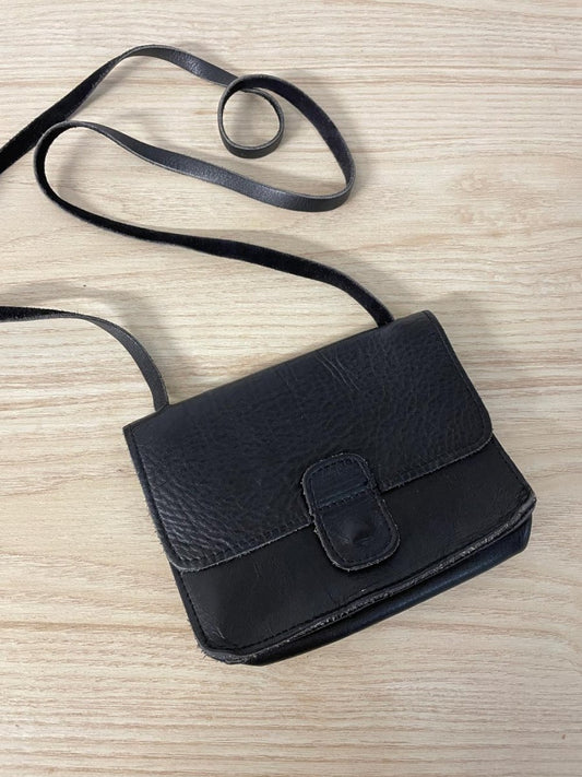 rustic leather crossbody bag - good market thrift store