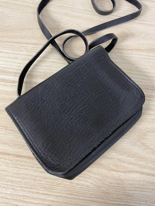rustic leather crossbody bag - good market thrift store