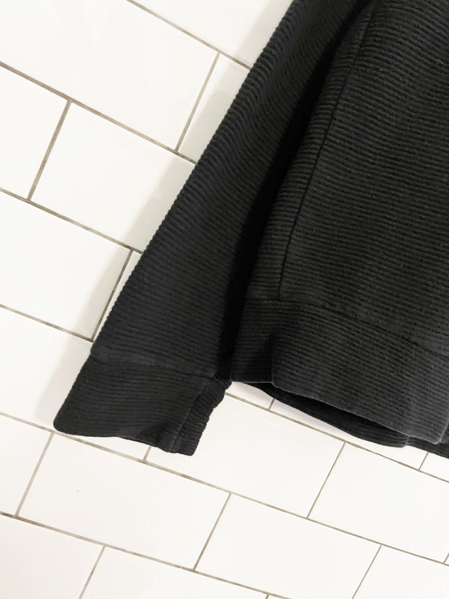 frank and oak ribbed 1/4 button thermal long sleeve - good market thrift store