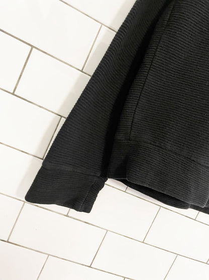 frank and oak ribbed 1/4 button thermal long sleeve - good market thrift store