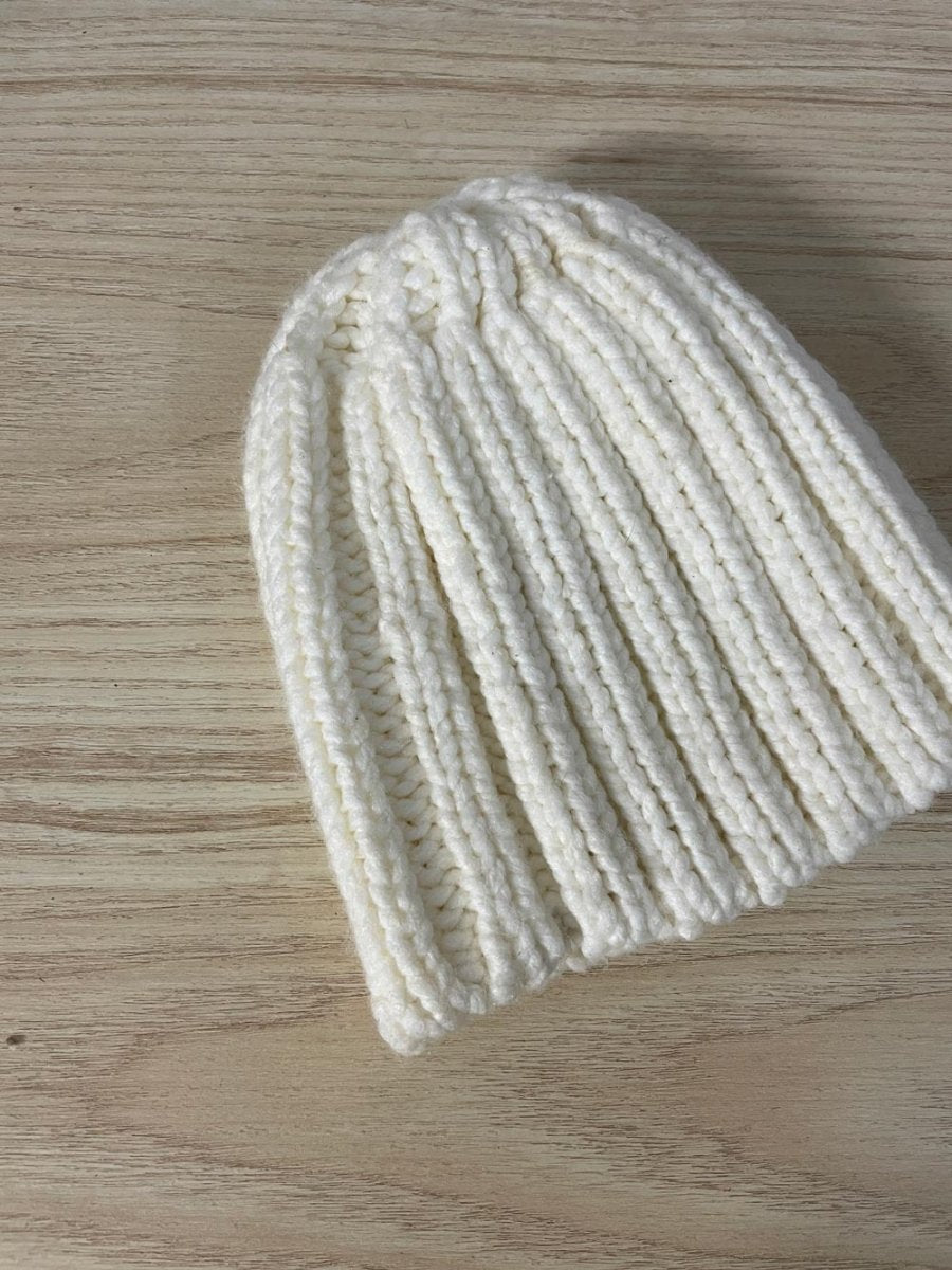 roots chunky knit toque - good market thrift store