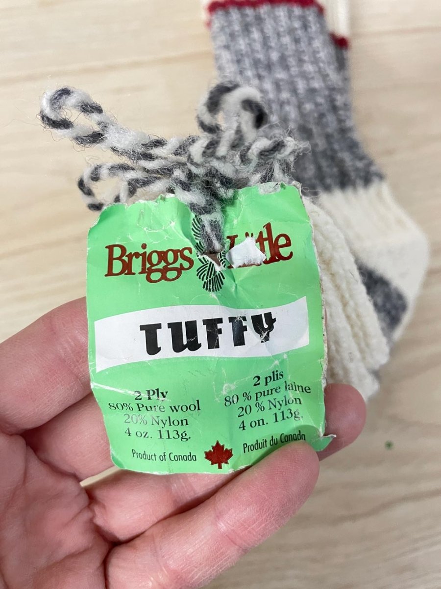 nwt briggs & little hand - knit tuffy wool blend socks - good market thrift store