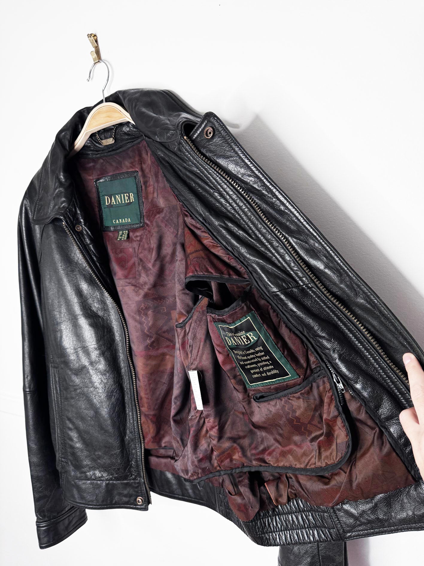 vintage danier soft leather bomber jacket | made in Canada