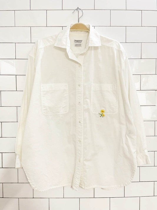 vintage 90s ports oversized single needle tailoring full button shirt | rework