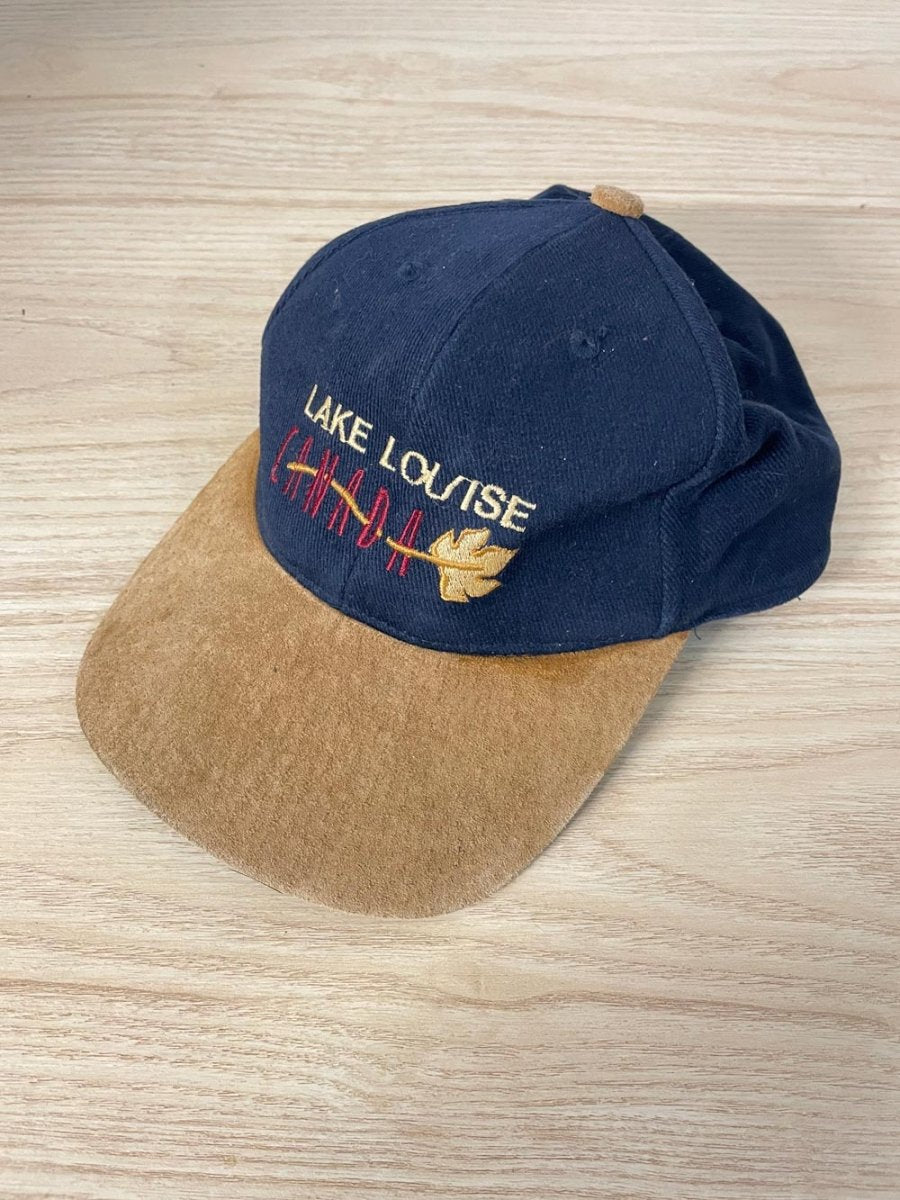 vintage 90s lake louise suede brim hat - good market thrift store