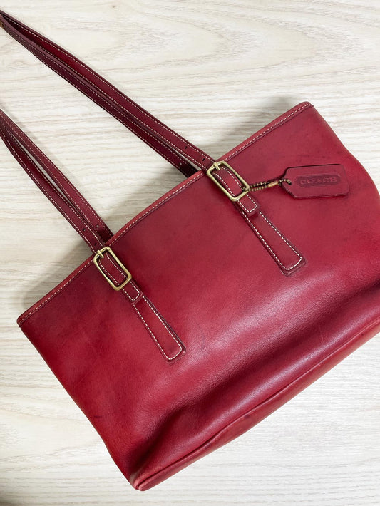 vintage 90s coach legacy leather shoulder bag | A1D-9813