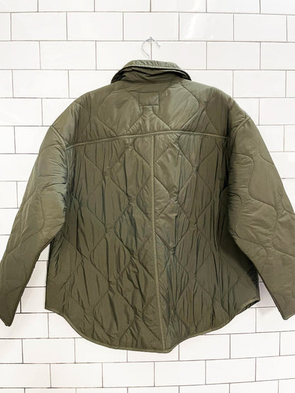 old navy wavy quilted boxy liner coat - good market thrift store